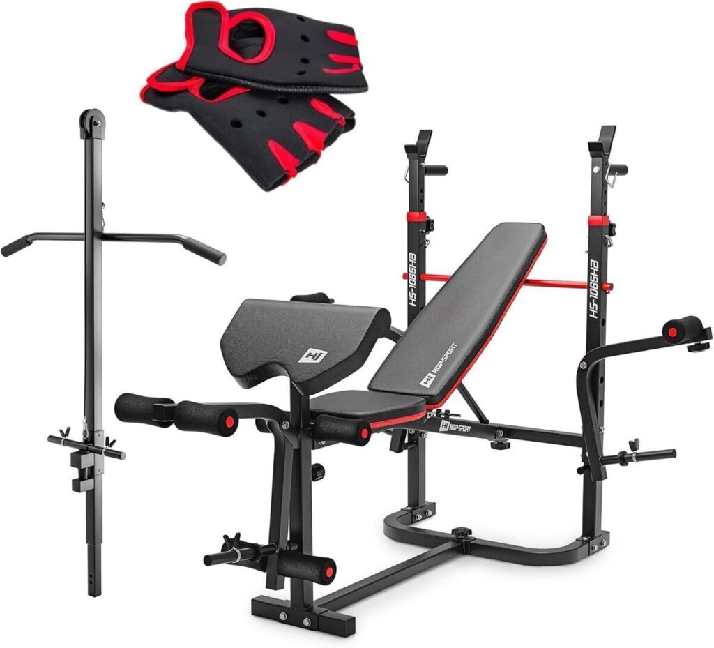 Test du banc de musculation pliable HS-1065 HOP-Sport
