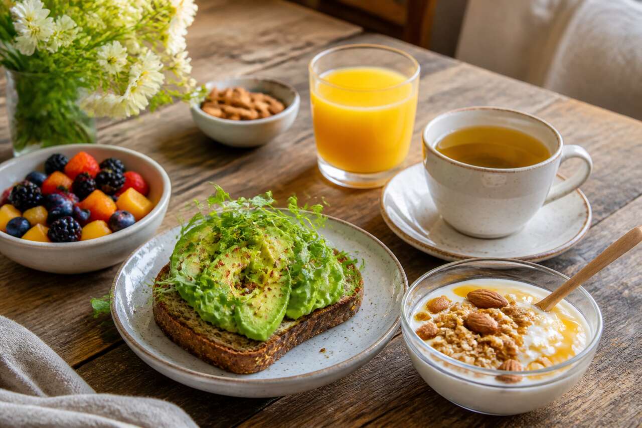 Cinq idées de petit-déjeuner healthy, simples et rassasiantes Cinq idées de petit-déjeuner healthy, simples et rassasiantes