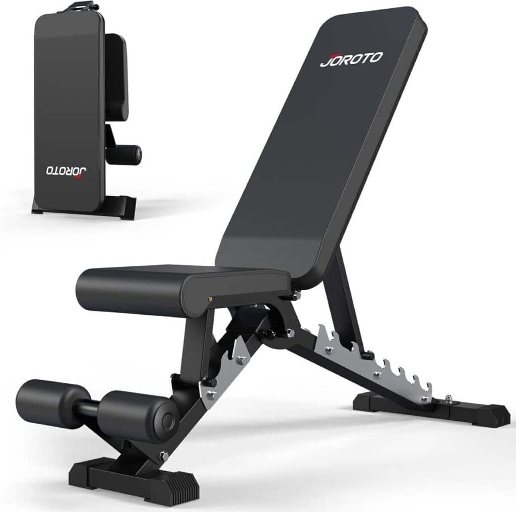 Test du banc Joroto MD60 : musculation ajustable et pliable