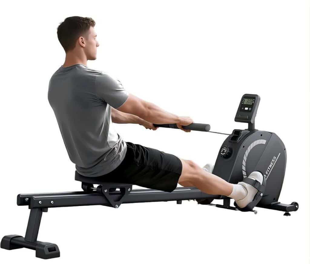 Test du rameur pliable : efficacité silencieuse avec 16 niveaux de résistance