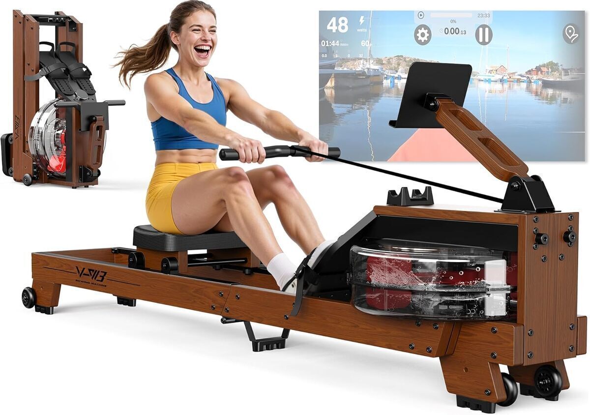 Test : rameur pliable Orisyn en bois avec Bluetooth