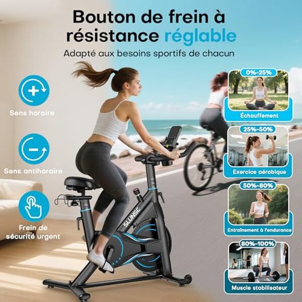 Découvrez notre test détaillé du vélo d'appartement SLUNSE : performance, confort et efficacité pour vos entraînements à domicile. Avis complet et honnête. 