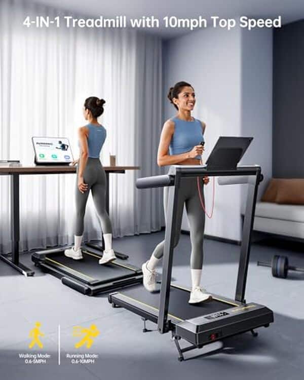 Découvrez notre test détaillé du tapis de course pliable avec vitesse jusqu'à 16 km/h et inclinaison 12% : performances, avantages et avis complet.