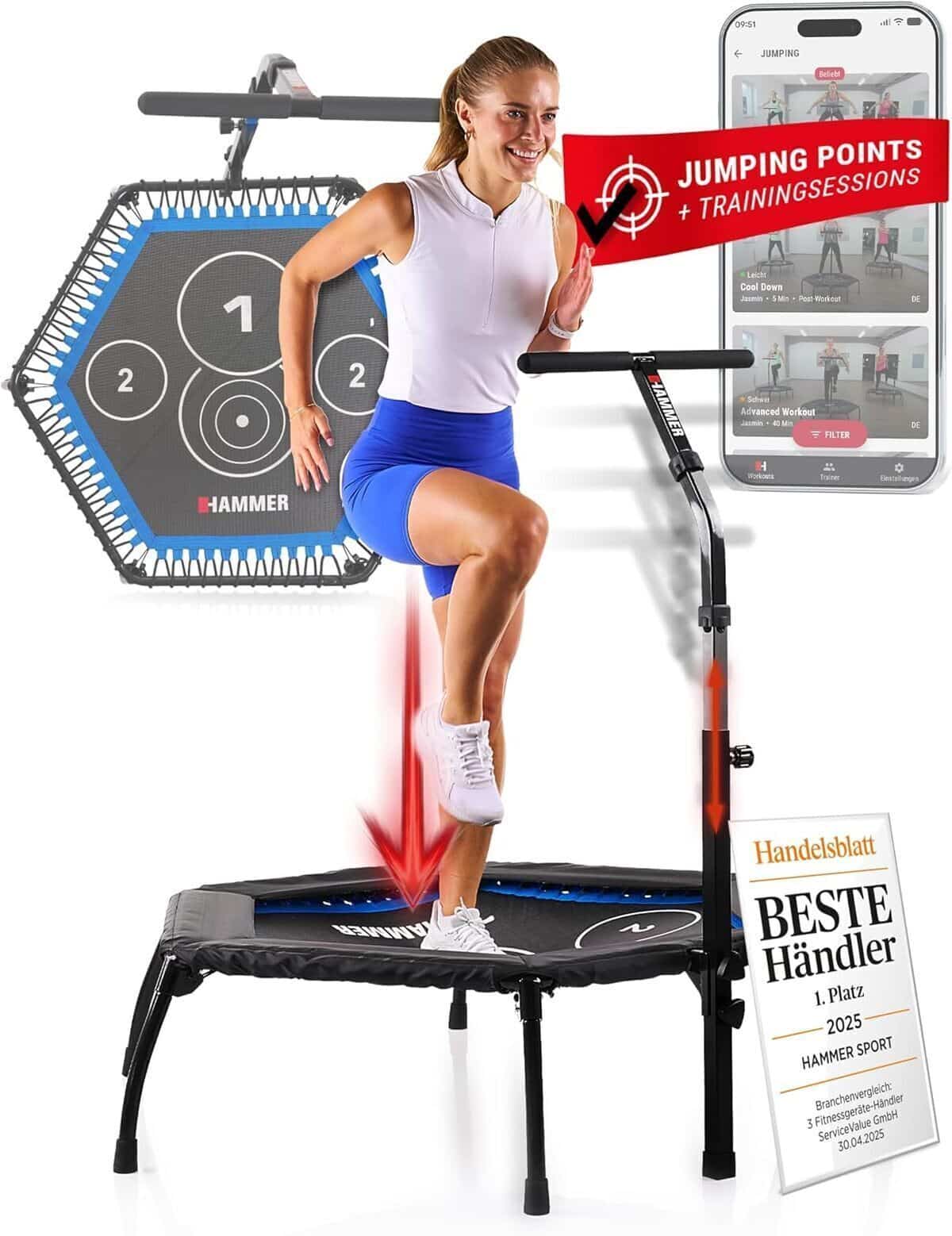 Test du trampoline Hammer Cross Jump : performance et endurance