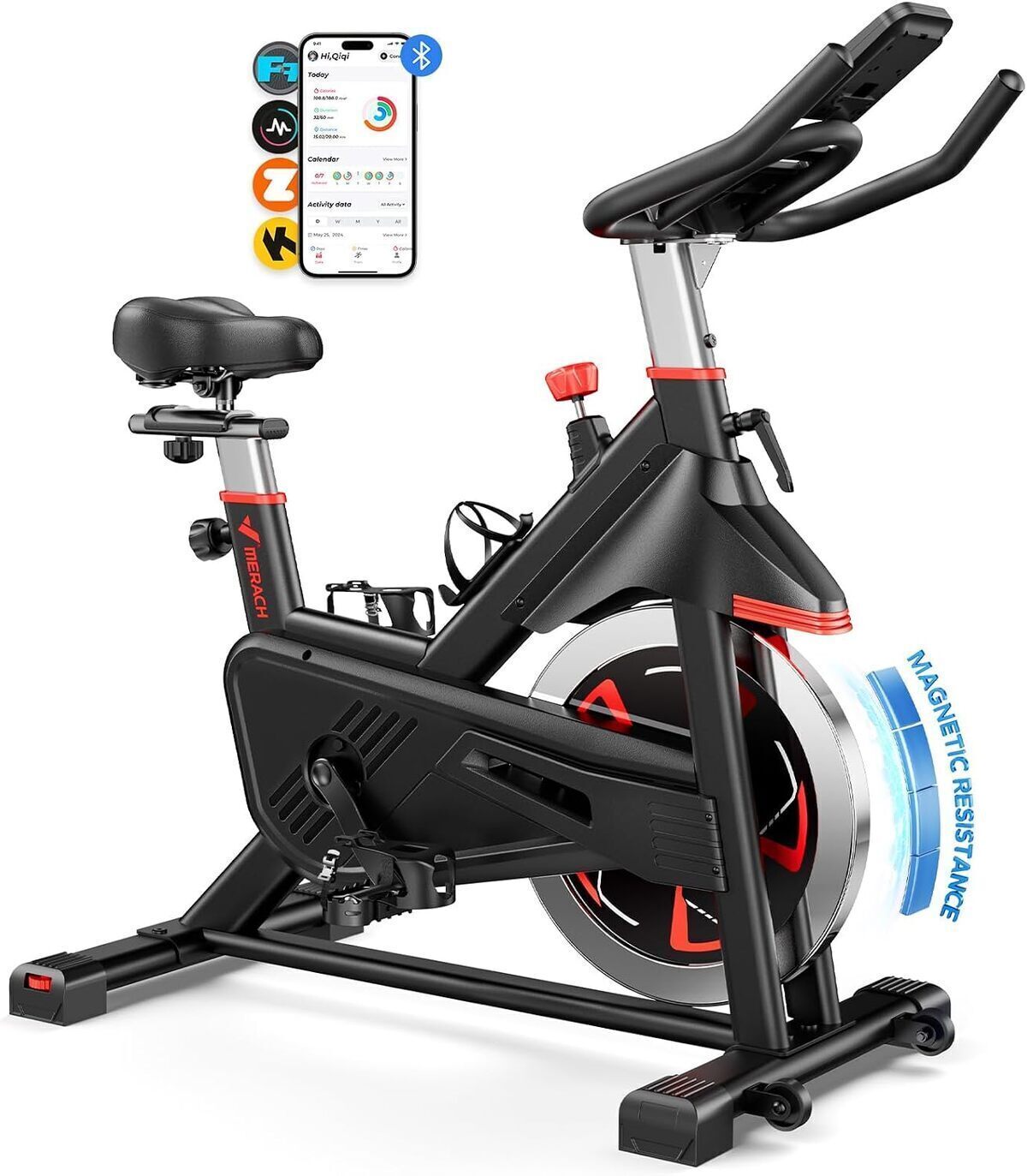 Test : merach vélo d'appartement magnétique silencieux